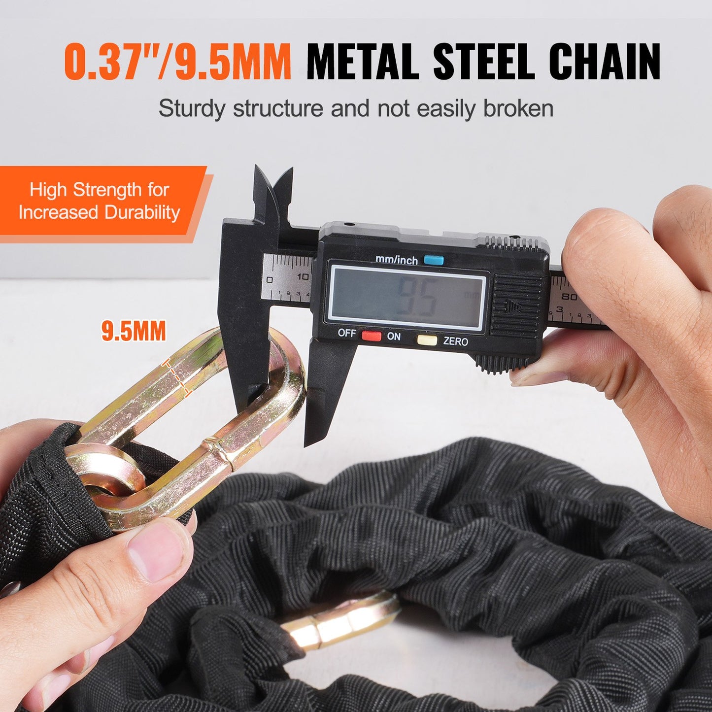 Heavy Duty Steel | High Security Bike Chain Lock