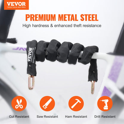 Heavy Duty Steel | High Security Bike Chain Lock