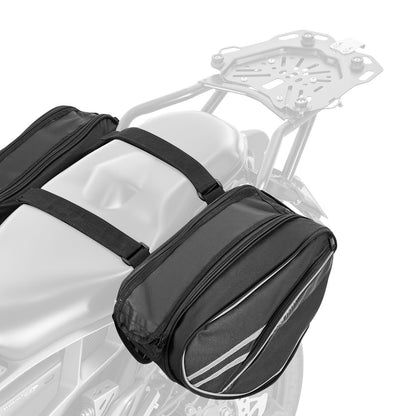 Universal Motorcycle Saddlebag | With Rain Cover And Straps