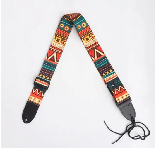 Canvas Guitar & Ukulele Strap – Adjustable, Durable Instrument Strap for Acoustic, Electric, and Bass